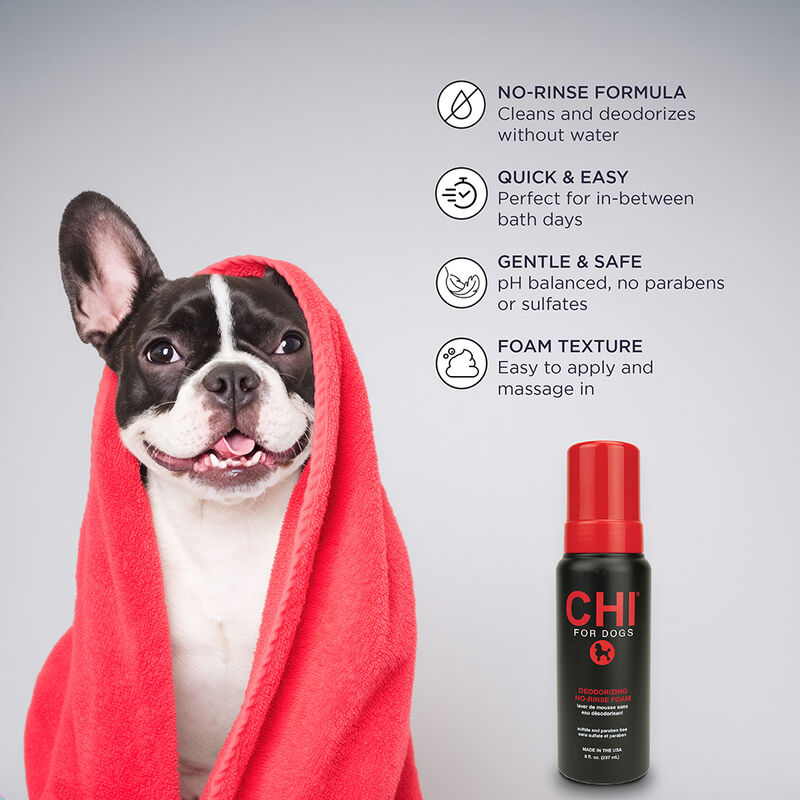 CHI For Dogs Deodorizing No Rinse Foam, , large image number null